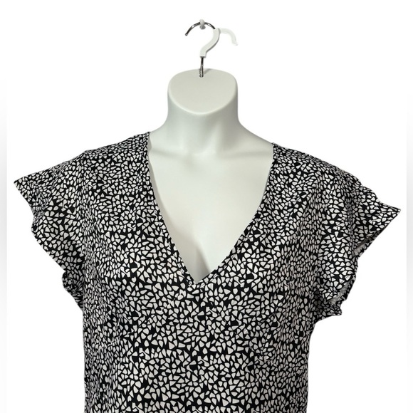 NWOT, MISSLOOK, Elegant Black & White Soft Dress, XL - Picture 4 of 10